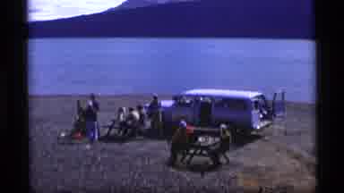 Alaska USA (1977): Group Of Friends Held A Meet Up In River Side With Their Family