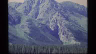 Alaska USA (1977): A View Of Swamp Land Surrounded By Dry Rocky Mountaintops