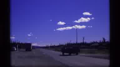 Alaska USA (1977): Old Film Grain Mountain Truck Woman Walking