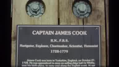Alaska USA (1977): Statue Of Captain James Cook And A Description About Him On The