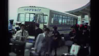 Alaska USA (1977): Passengers Disembarking From A Servair Bus To Continue On Their
