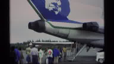 Alaska USA (1977): Alaska Airline Logo On Plane Tail Welcome Home Sign And Aerial