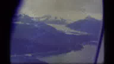 Alaska USA (1977): View Of The Water In The Mountains From The Sky View In A Plane