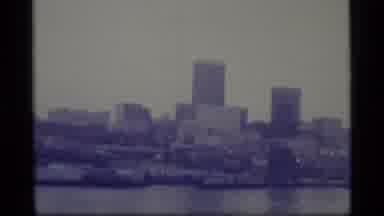 Alaska USA (1977): City Skyline Against Body Of Water