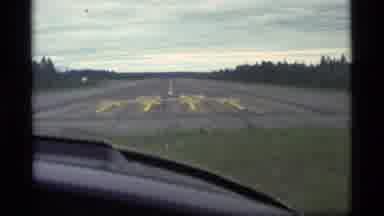 Alaska USA (1977): Small Aircraft Begins Takeoff Roll On Runway 28 By Forest And