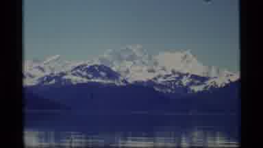 Alaska USA (1977): Tour Boat In An Icy Bay Surrounded By Glaciers And Snowy