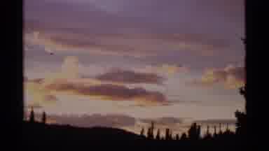 Alaska USA (1977): Outdoors Nature Colorful Clouds Near A Lake Relaxing Peacefully