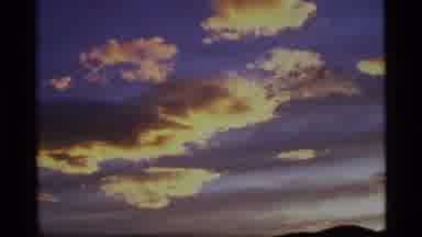 Alaska USA (1977): Cool Billowy Yellow In A Gray-Blue Sky Overlooking Beautiful