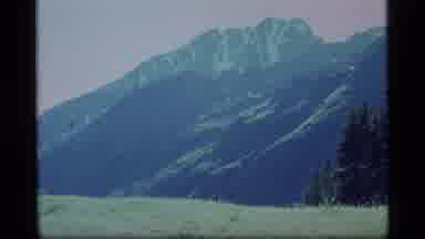 Alaska USA (1977): Camping In Lush Green Fields With Mountain Backdrop