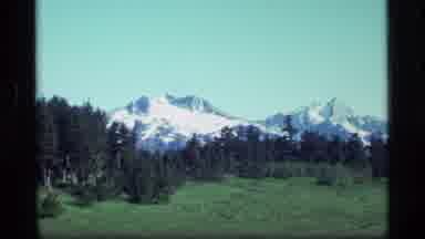 Alaska USA (1977): Mountains And Then A View On Some Long Grass With Flowers