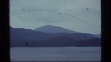 Alaska USA (1977): A Dark View Of The Ocean And The Mountains