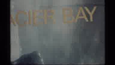 Glacier Bay Alaska USA (1977): Close-Up Of Map That Says Glacier Bay Then A View