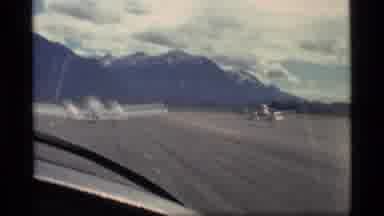 Glacier Bay Alaska USA (1977): Airplanes Taxi Down The Runway As Passengers Enjoy