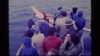 Glacier Bay Alaska USA (1977): Sealing In A Bot While I See Birds Flying Away In