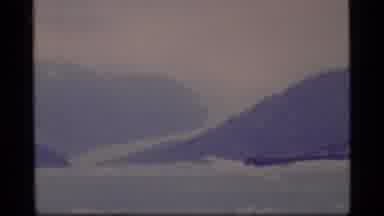 Glacier Bay Alaska USA (1977): A View Of The Mountain Peaks During The Winter