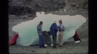 Glacier Bay Alaska USA (1977): People Enjoying The Frigid Cold Of An Arctic