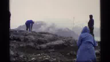 Glacier Bay Alaska USA (1977): Nature Enthusiasts Explore A Hilltop And View The