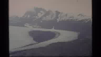 Glacier Bay Alaska USA (1977): A Very Big Glassier Surrounded By Mountains And A