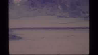 Glacier Bay Alaska USA (1977): Hikers Walking Along With Mountains During The