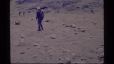 Glacier Bay Alaska USA (1977): Group Of People Are Walking