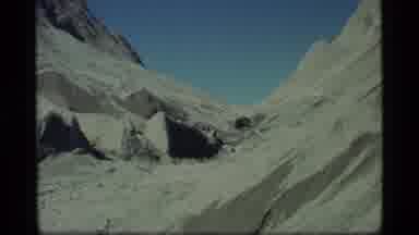 Glacier Bay Alaska USA (1977): View Of A Rocky Landscape And Snow Capped Mountains