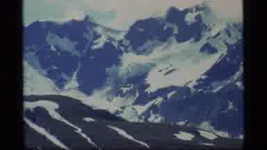 Glacier Bay Alaska USA (1977): Great View Of The High Rocky Mountain Side In The