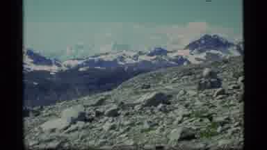 Glacier Bay Alaska USA (1977): A View Of Very High Mountain Peaks During The