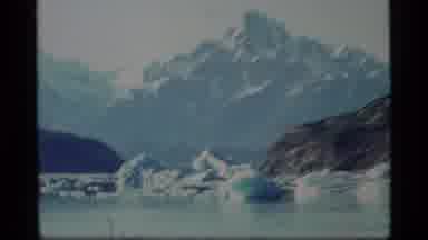 Glacier Bay Alaska USA (1977): Old Footage Of Mountains Water And Icebergs