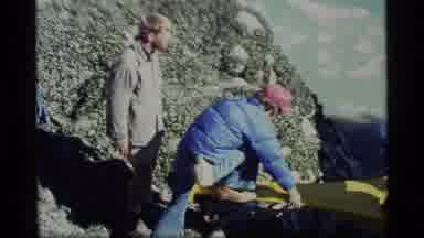 Glacier Bay Alaska USA (1977): People Climbing Into A Boat