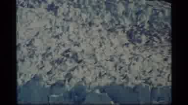 Glacier Bay Alaska USA (1977): Boat Sails Through The Ice Water And Chunks Of Ice