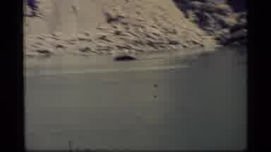 Glacier Bay Alaska USA (1977): Shoreline Of Body Of Water; Whale Back In Water