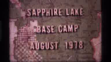 Sapphire Lake Montana USA (1977): A View Of An Historical Camp Called Base Camp