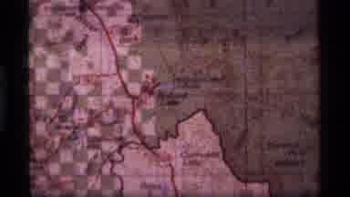 Sapphire Lake Montana USA (1977): A Paper Map With Trails Highlighted In Red In