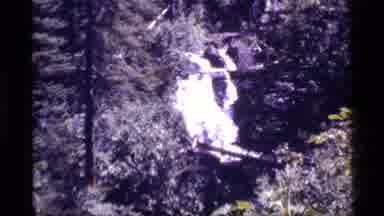 Sapphire Lake Montana USA (1977): Water Rushing Through River With People Walking