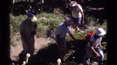 Sapphire Lake Montana USA (1977): A Guys Are Mount Trekking