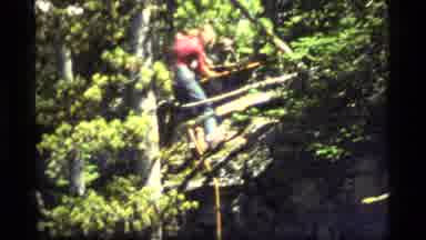 Sapphire Lake Montana USA (1977): Team Building Activity To Create A Bridge In