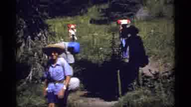 Sapphire Lake Montana USA (1977): A Group Of Men And Women Hikers