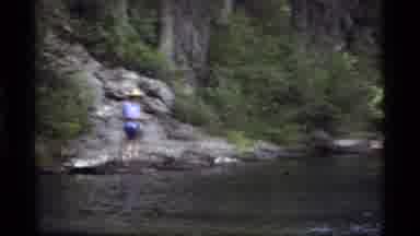 Sapphire Lake Montana USA (1977): River Fishing In The Forest With A Radiant