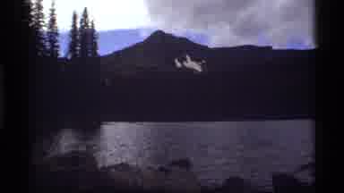 Sapphire Lake Montana USA (1977): Beautiful View Of Mountains And Pine Trees Snow