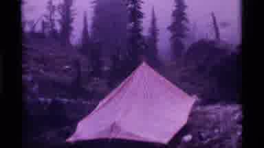 Sapphire Lake Montana USA (1977): In The Trip The Rain Coming And There Was A Tent