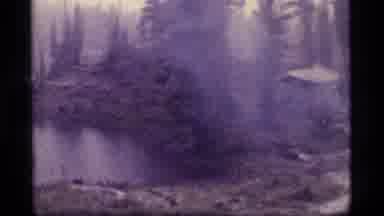 Sapphire Lake Montana USA (1977): A View Of Campers Camping In Their Tent During A