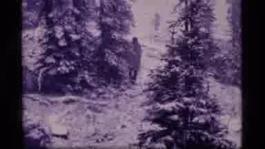 Sapphire Lake Montana USA (1977): Crisp Morning Walk In The Snow Covered Forest
