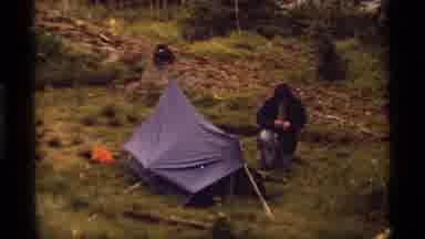 Sapphire Lake Montana USA (1977): Camping Near River
