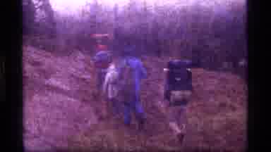 Sapphire Lake Montana USA (1977): Group Of Hikers In A Mountain Landscape With