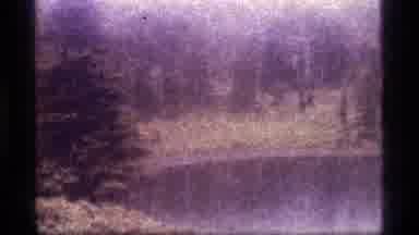 Sapphire Lake Montana USA (1977): People Hiking Showing Pond The Woods And