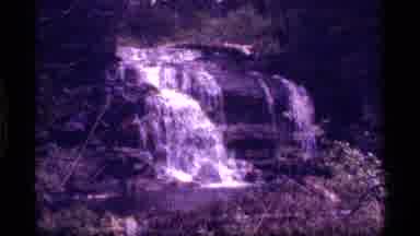 Sapphire Lake Montana USA (1977): Sunset And A Rushing River With The Resulting
