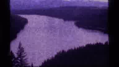 Sapphire Lake Montana USA (1977): Showing A River On A Map Then Showing The Same