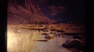 Lake Tahoe California USA (1978): A Person Using A Flashlight To See In A Dark