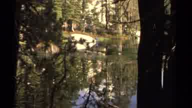 Lake Tahoe California USA (1978): Man Fishing In Pond Emerges As Nearby Onlookers