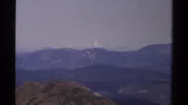 Lake Tahoe California USA (1978): People Hiking With Backpacks On In The